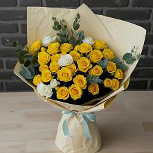 Букет цветов из:  Розы в Табачный