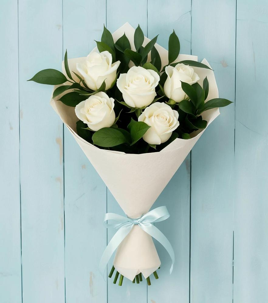 Букет цветов из: Розы в Табачный