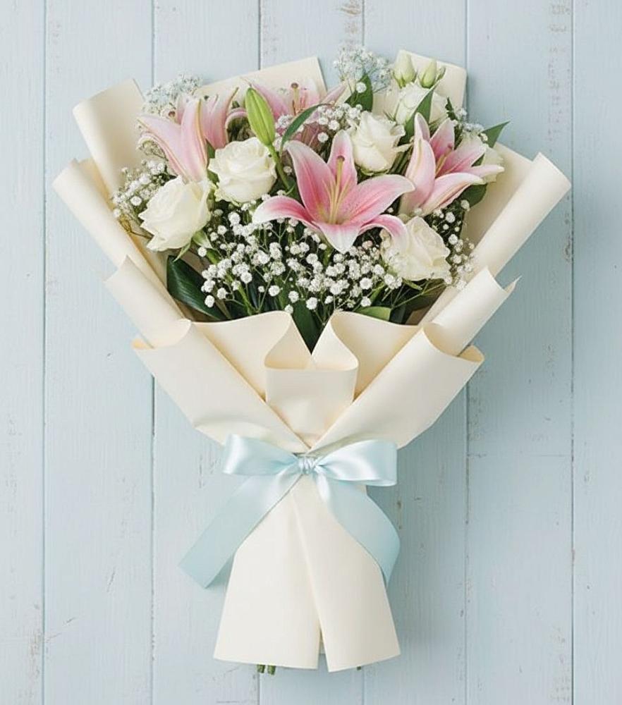 Букет цветов из: Лилии в Табачный