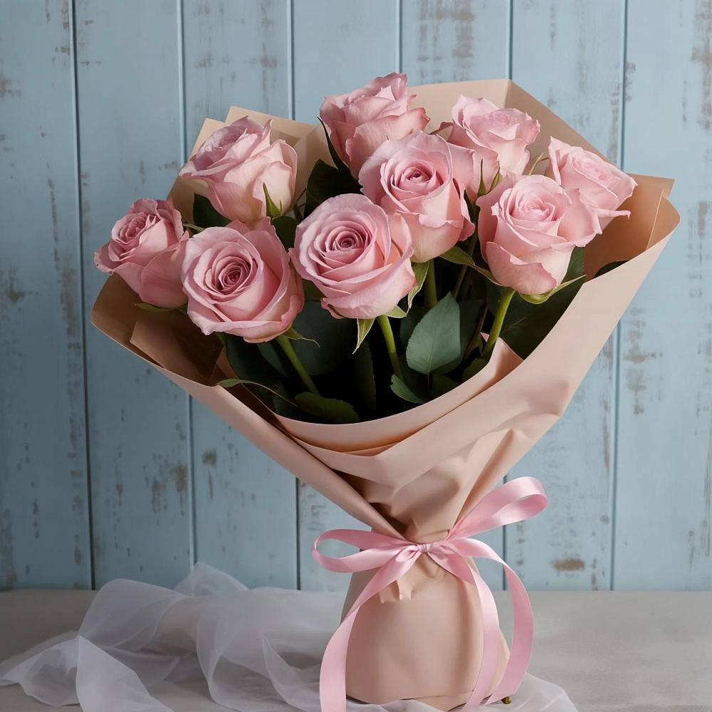 Букет цветов из: Розы в Табачный