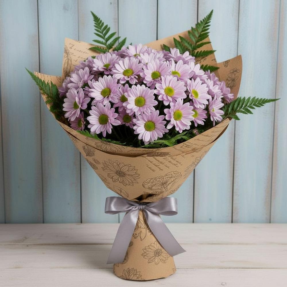 Букет цветов из: Хризантемы в Табачный