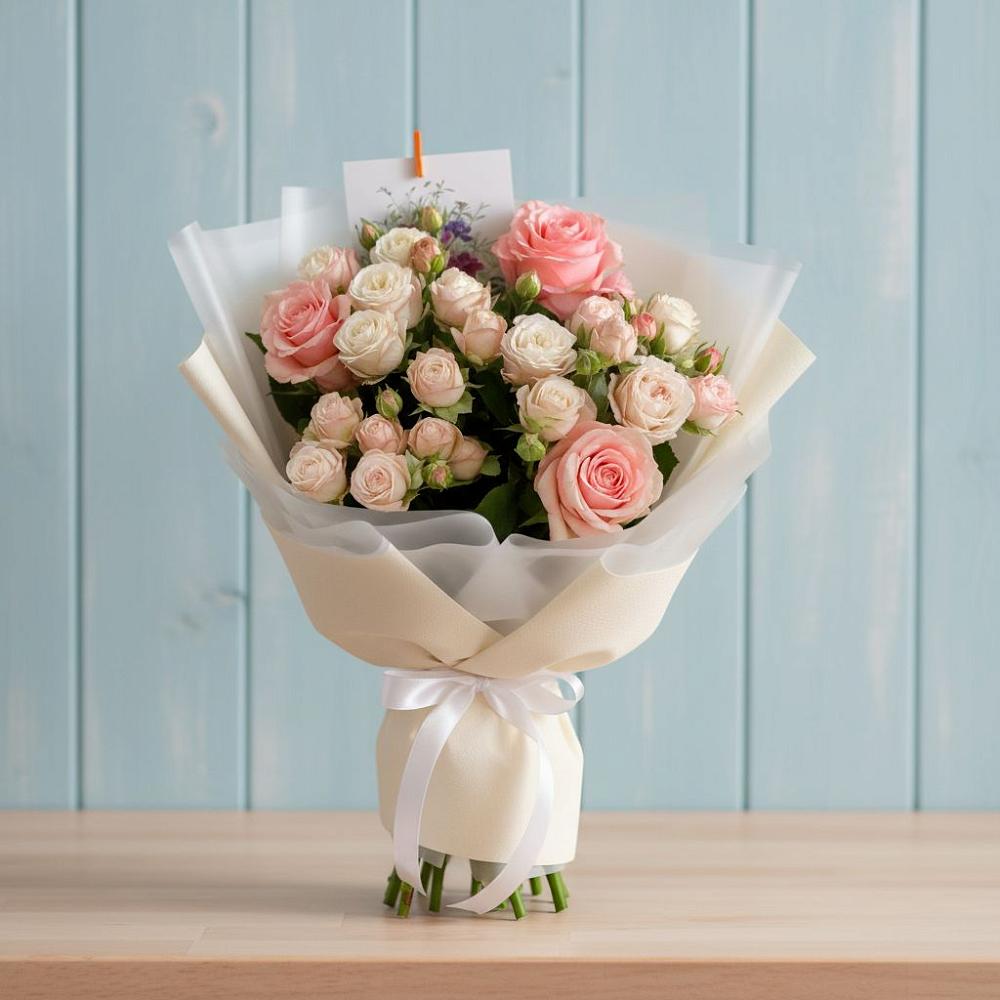 Букет цветов из: Розы в Табачный