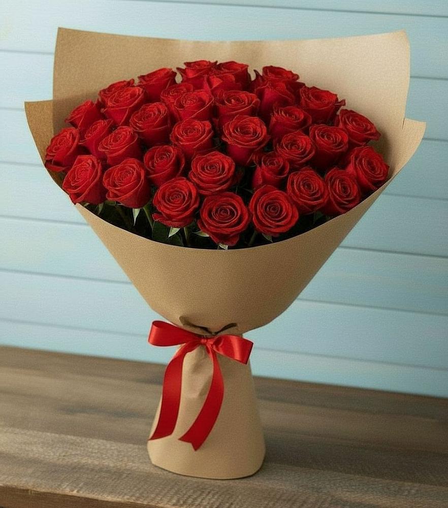 Букет Красные розы Милано в Табачный