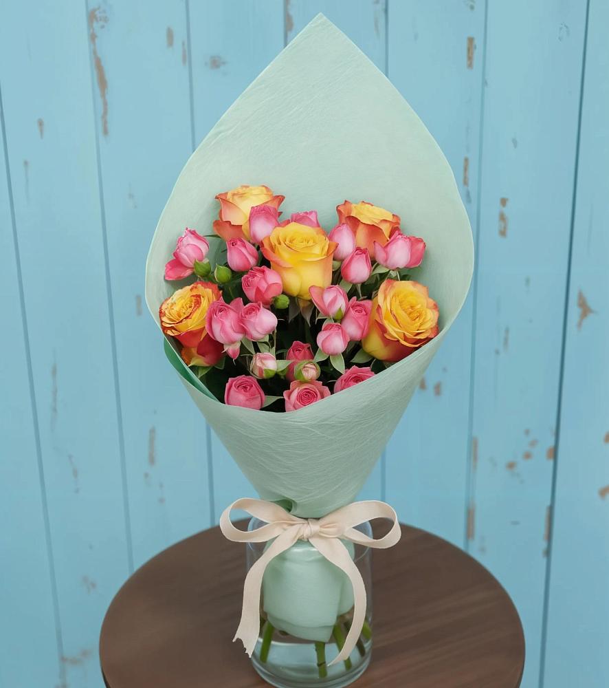 Букет цветов из: Розы в Табачный