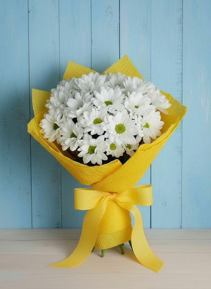 Букет цветов из: Хризантемы в Табачный