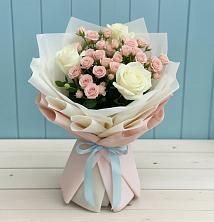 Букет цветов из:  Розы в Табачный