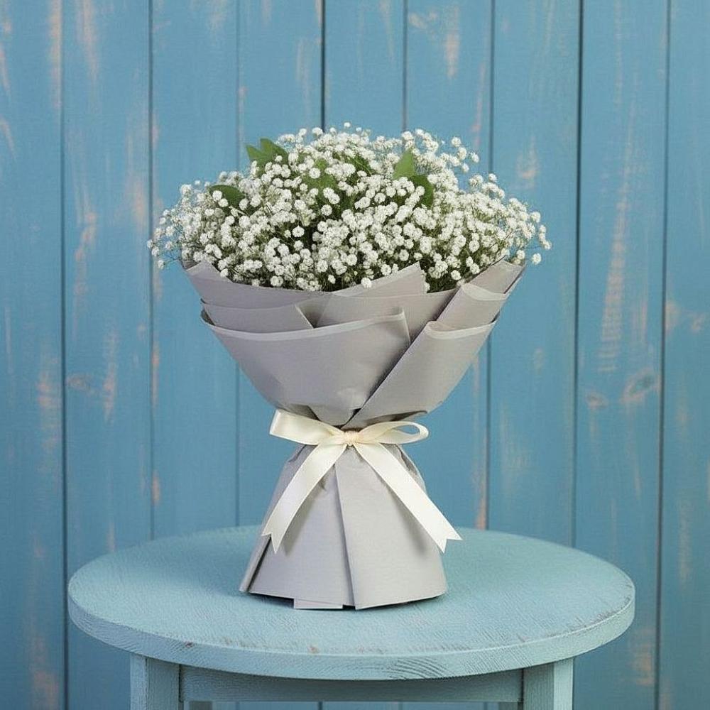 Букет цветов из: Гипсофила в Табачный