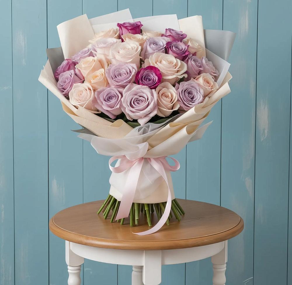 Букет цветов из: Розы в Табачный