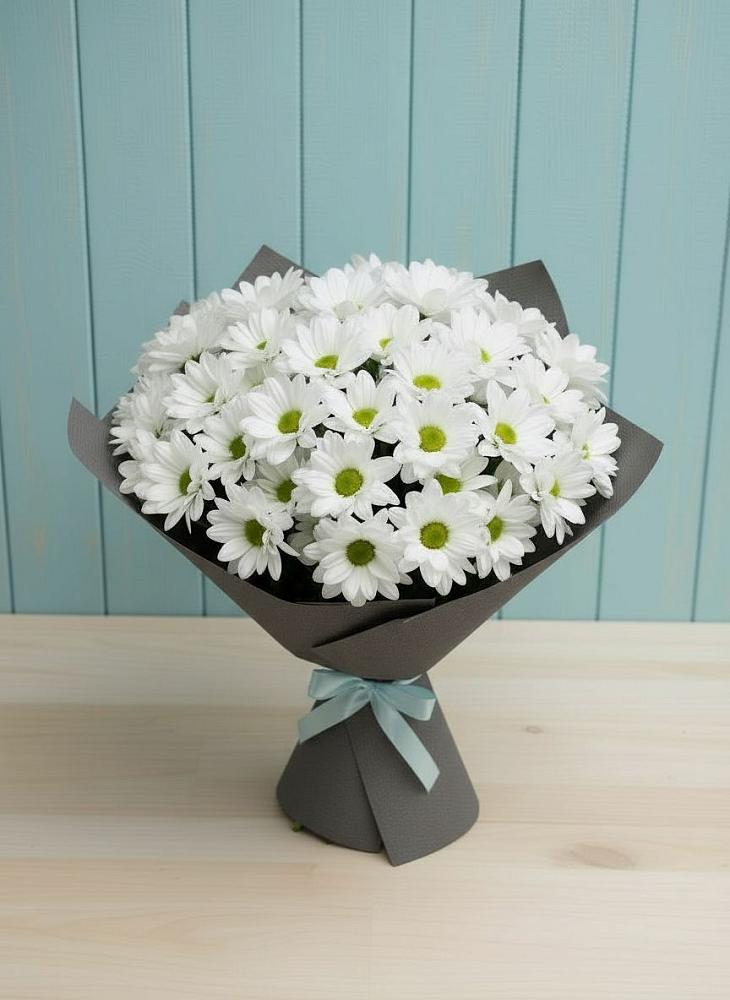 Букет цветов из: Хризантемы в Табачный