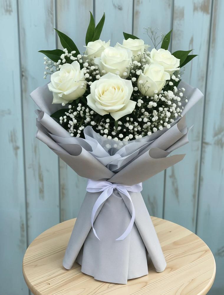 Букет цветов из: Розы в Табачный