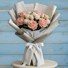Букет цветов из:  Розы в Табачный