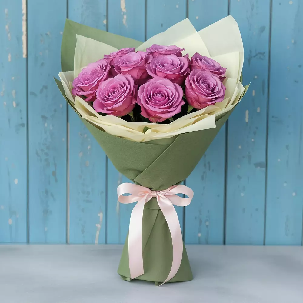 Букет Розы Фёрст Леди в Табачный