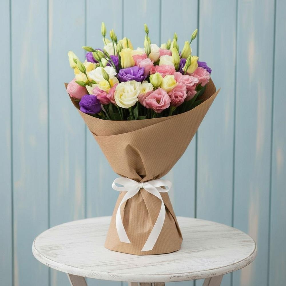 Букет цветов из: Лизиантусы в Табачный