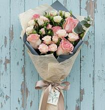 Букет цветов из:  Розы в Табачный