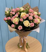Букет цветов из:  Розы в Табачный