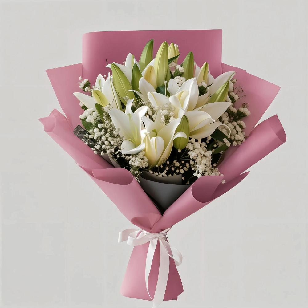 Букет цветов из: Лилии в Табачный