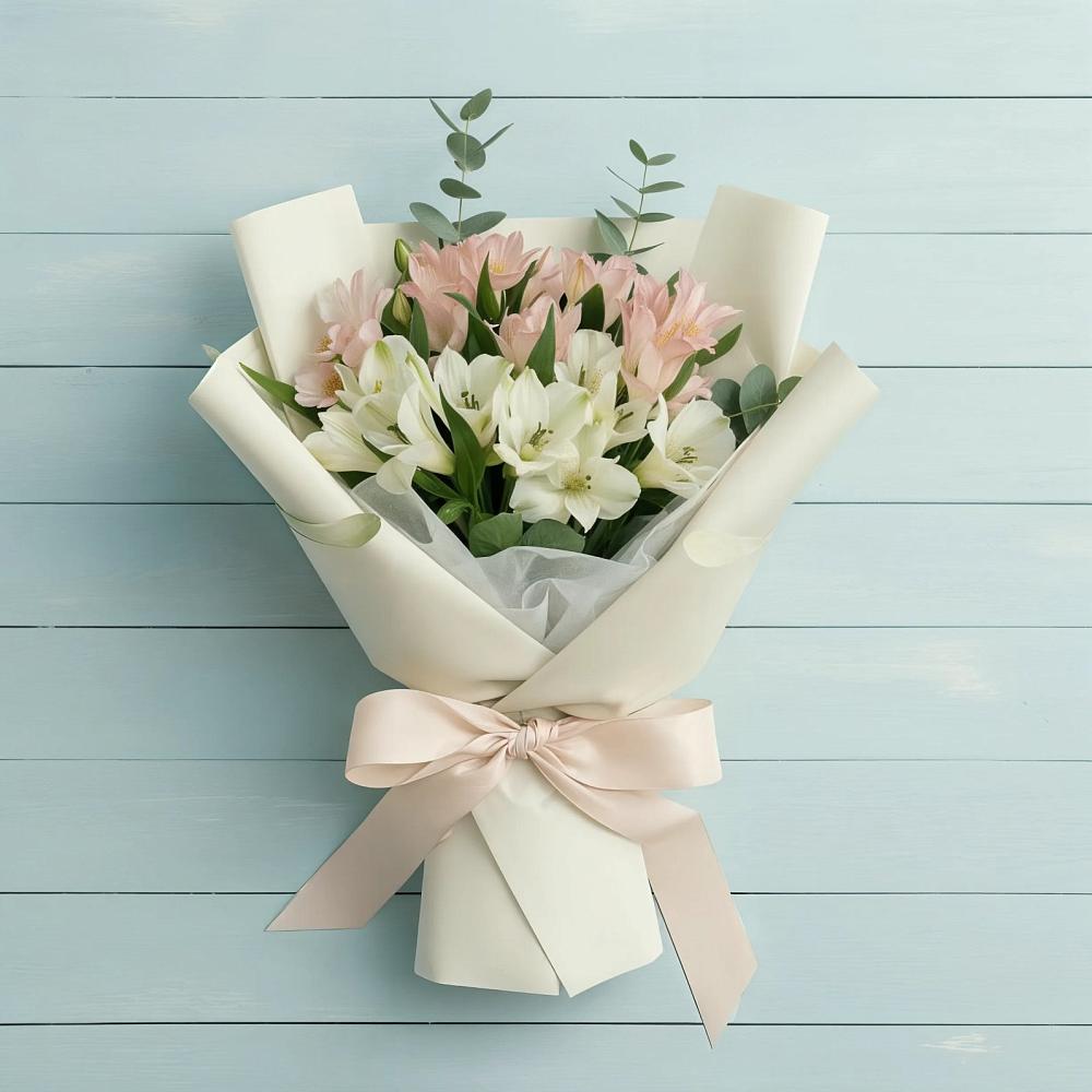 Букет цветов из: Альстромерии в Табачный