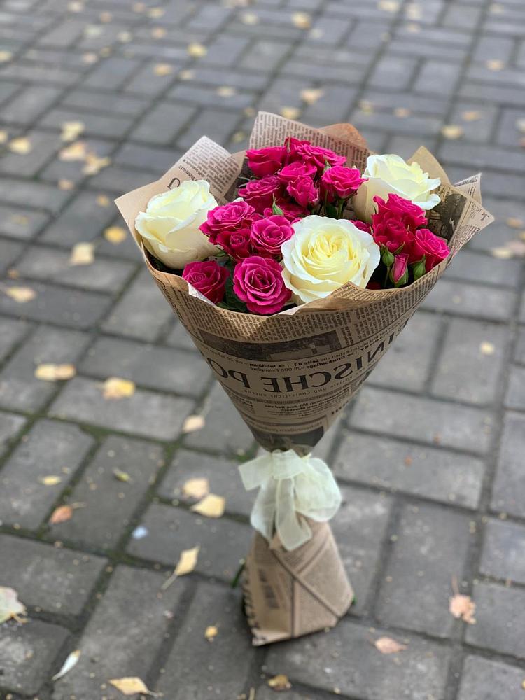 Букет цветов из: Розы в Табачный