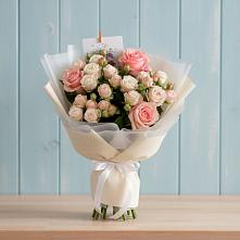 Букет цветов из:  Розы в Табачный
