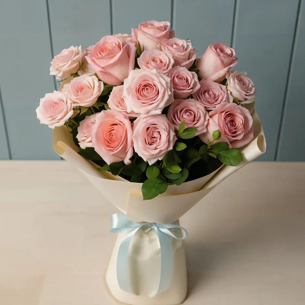 Букет Розовый шарм в Табачный