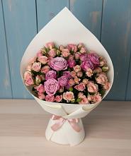 Букет цветов из:  Розы #REPLACE_PRED# Табачный
