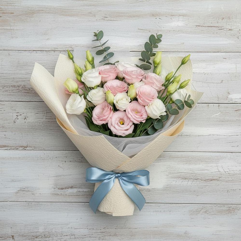 Букет цветов из: Лизиантусы в Табачный